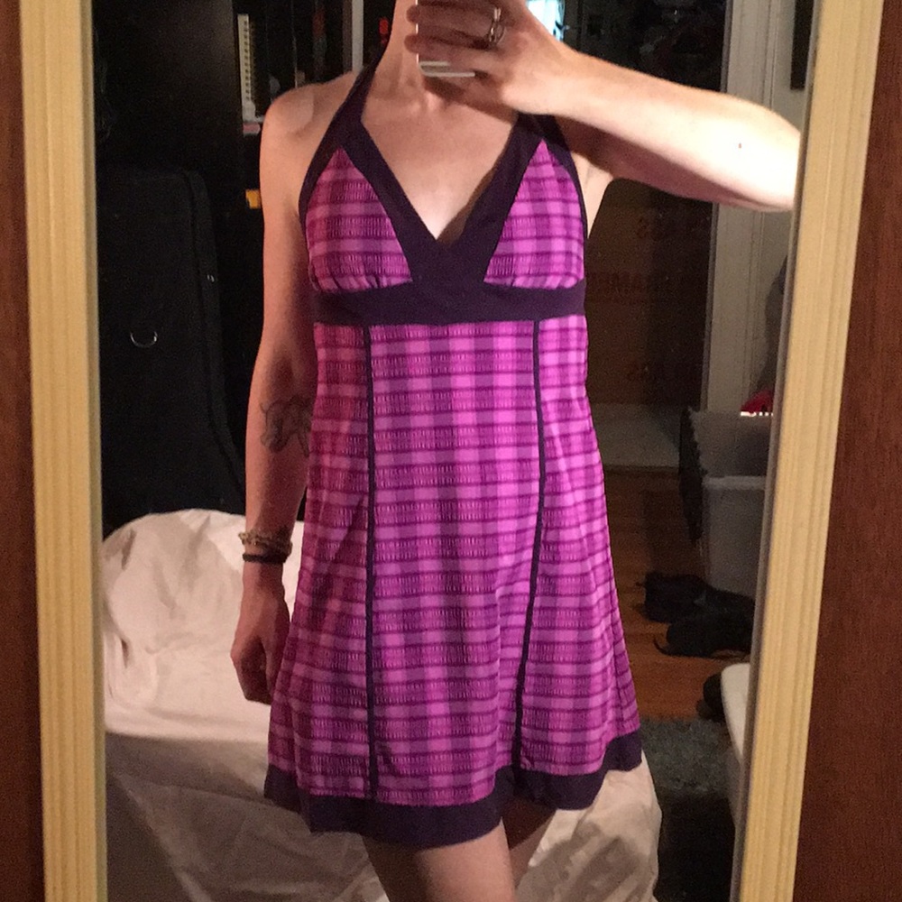 Pink/Purple Halter Beach Cover Up
